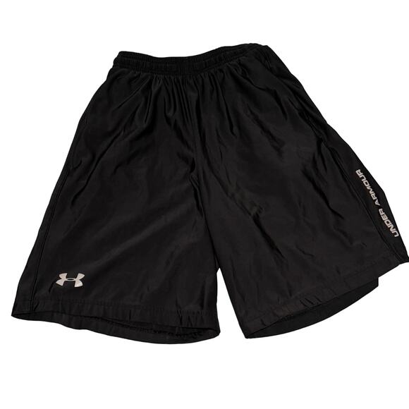Under Armour Basketball Shorts Black Men's Size Small - Picture 1 of 5